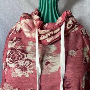 Floral hoodie light material